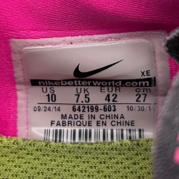 Nike Free 5.0 Running Shoes Women's 10 Pink Athletic Running Walking Sneakers - Picture 8 of 8